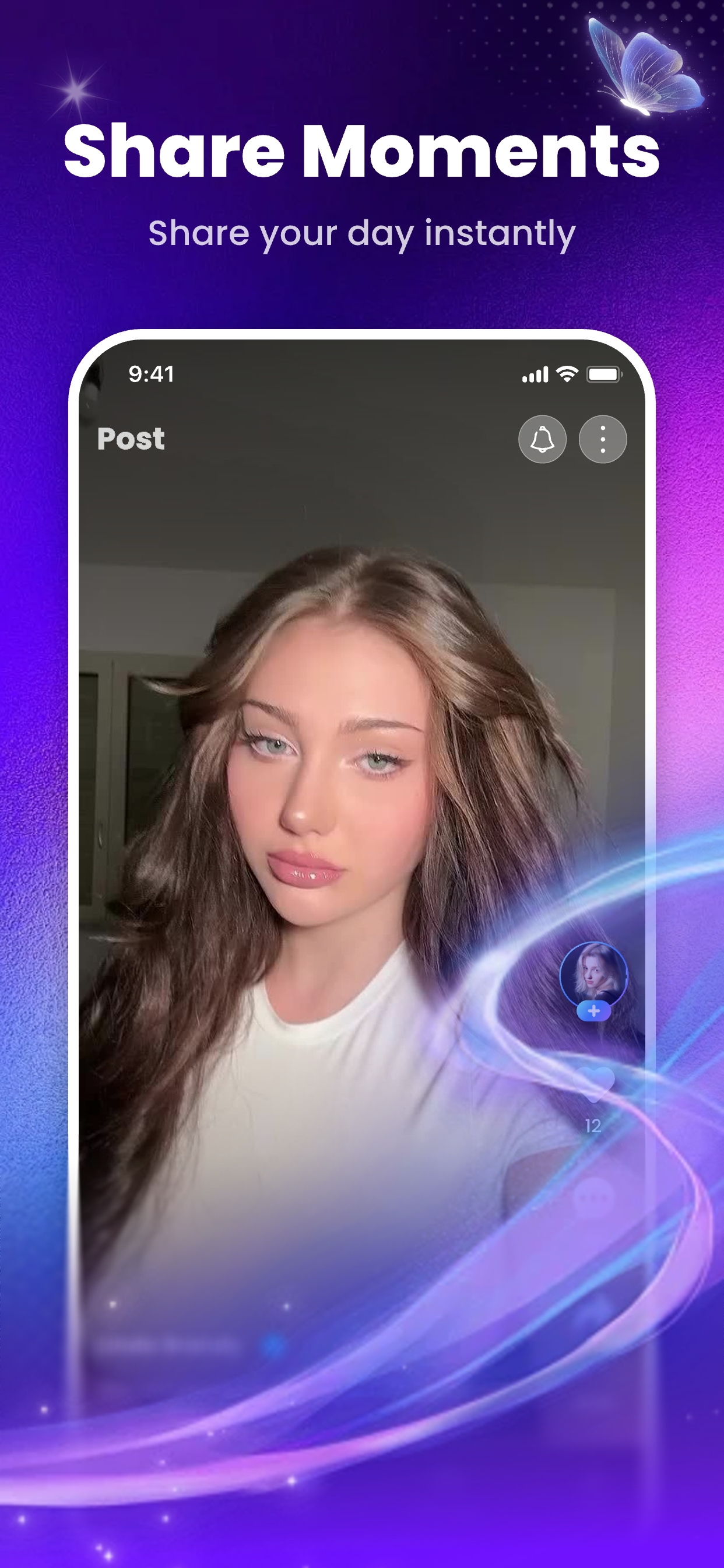 Share moments on the Avento feed